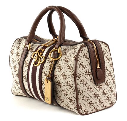 Guess Vintage Box Satchel Brown Guess Vintage Box Satchel Brown