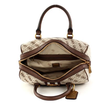 Guess Vintage Box Satchel Brown Guess Vintage Box Satchel Brown