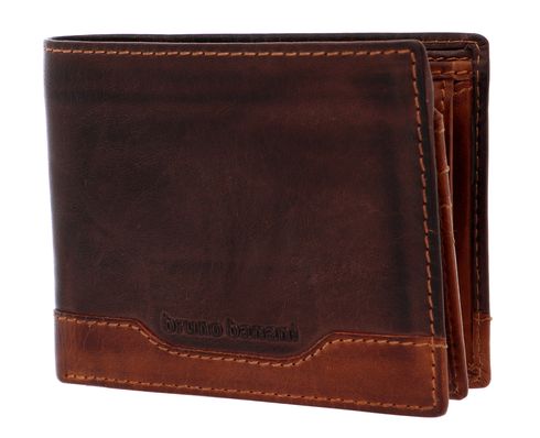 bruno banani Alicante Wallet Quer With Flap Brown / Cognac