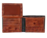 bruno banani Alicante Wallet Quer With Flap Black / Cognac bruno banani Alicante Wallet Quer With Flap Black / Cognac