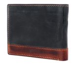 bruno banani Alicante Wallet Quer With Flap Black / Cognac bruno banani Alicante Wallet Quer With Flap Black / Cognac