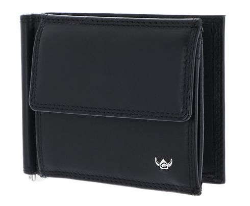 Golden Head Polo RFID Protect Money Clip Billfold Wallet Black