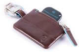 PIQUADRO Blue Square Key Holder Mogano