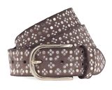 b.belt Tessa Gold Ledergürtel W90 Dark Brown