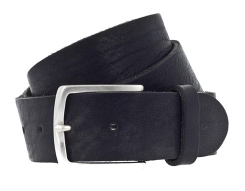 b.belt Zac Ledergürtel W85 Black