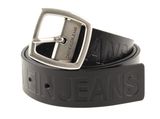 Calvin Klein J Adjustable Leather Belt W95 Black - shortenable