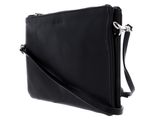 Esquire Silk Small Double Zip Crossbody Bag Black Esquire Silk Small Double Zip Crossbody Bag Black