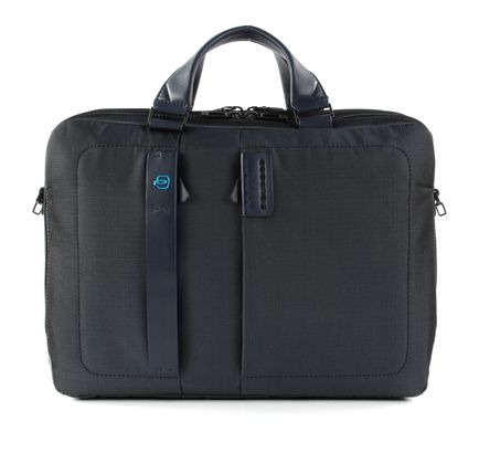 PIQUADRO P16 Computer Portfolio Briefcase Chevron / Blu