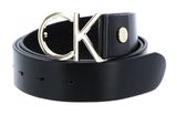 Black Leather / Light Gold Buckle