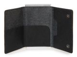 PIQUADRO Black Square Compact Wallet Slider RFID Nero