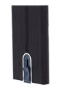 PIQUADRO Black Square Credit Card Case Slider RFID Testa di Moro PIQUADRO Black Square Credit Card Case Slider RFID Testa di Moro