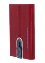 PIQUADRO Blue Square Credit Card Case Slider RFID Rosso PIQUADRO Blue Square Credit Card Case Slider RFID Rosso