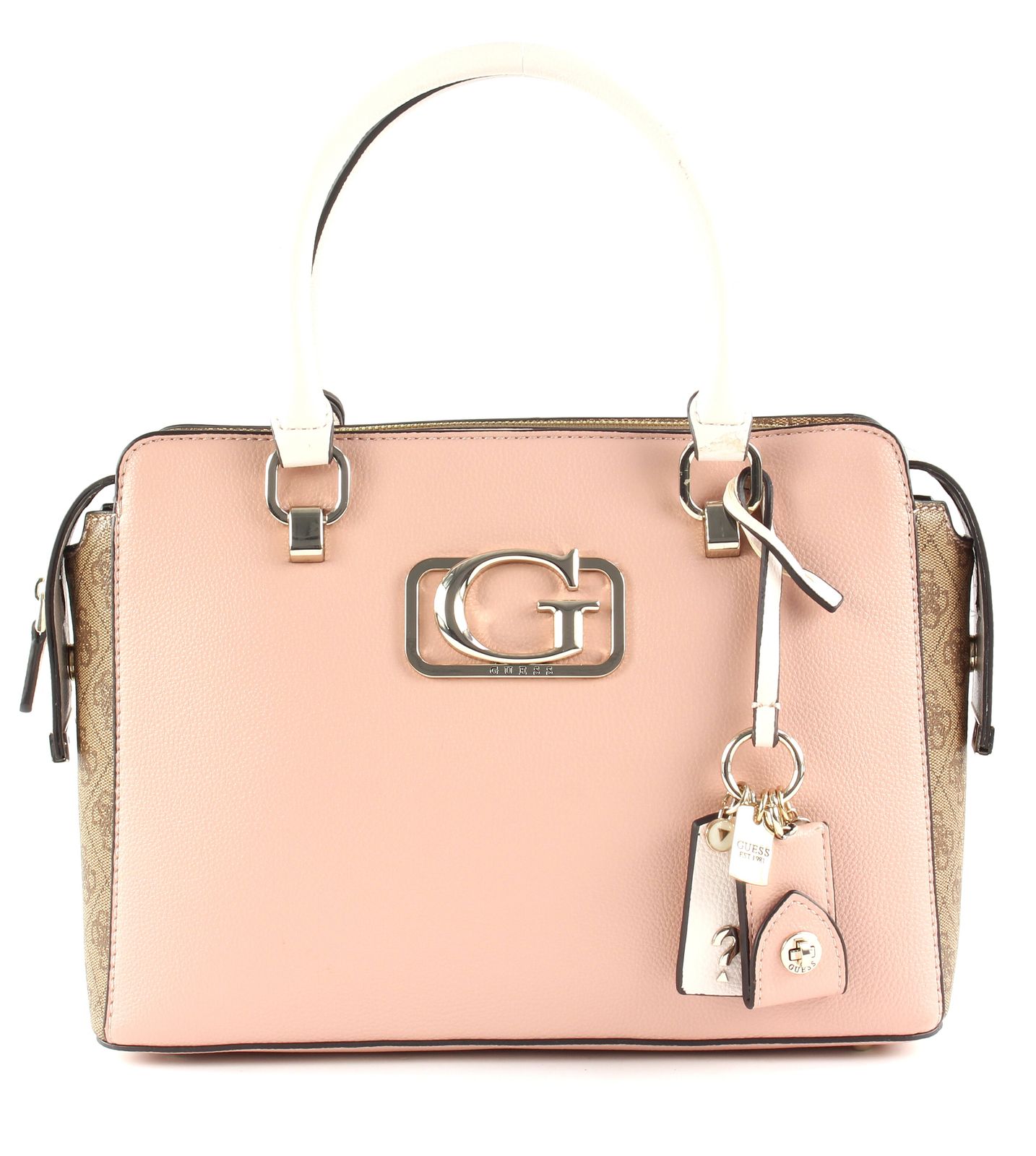 Annarita Girlfriend Satchel Bags Top Handle Bags Pink GUESS Annarita Girlfriend Satchel Bags Top Handle Bags Pink GUESS
