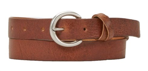 s.Oliver Leather Belt W90 Amber Brown