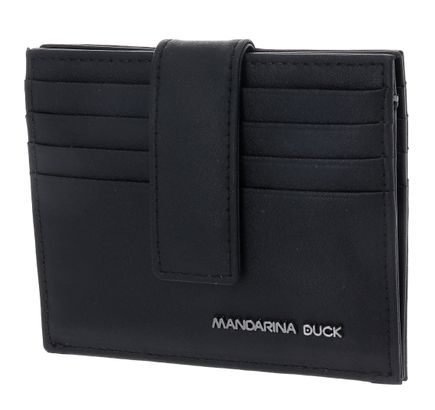 MANDARINA DUCK Detroit Leather RFID Card Holder Black