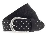 b.belt Lina Silver Leder-Nietengürtel W75 Black b.belt Lina Silver Leder-Nietengürtel W75 Black