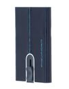 PIQUADRO Blue Square Credit Card Case Slider RFID Blu PIQUADRO Blue Square Credit Card Case Slider RFID Blu