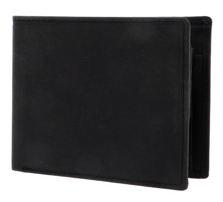 U.S. POLO ASSN. Tulsa Horizontal Wallet Coin with Flap Black