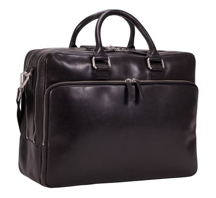 LEONHARD HEYDEN Cambridge Briefcase 3 Compartments XL Black