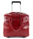 PIQUADRO Blue Square Wheeled Computer Briefcase Rosso