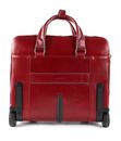 PIQUADRO Blue Square Wheeled Computer Briefcase Rosso