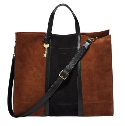 FOSSIL Carmen Tote Brown / Black