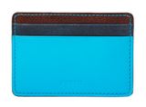 FOSSIL Leon Card Case Malibu Blue FOSSIL Leon Card Case Malibu Blue