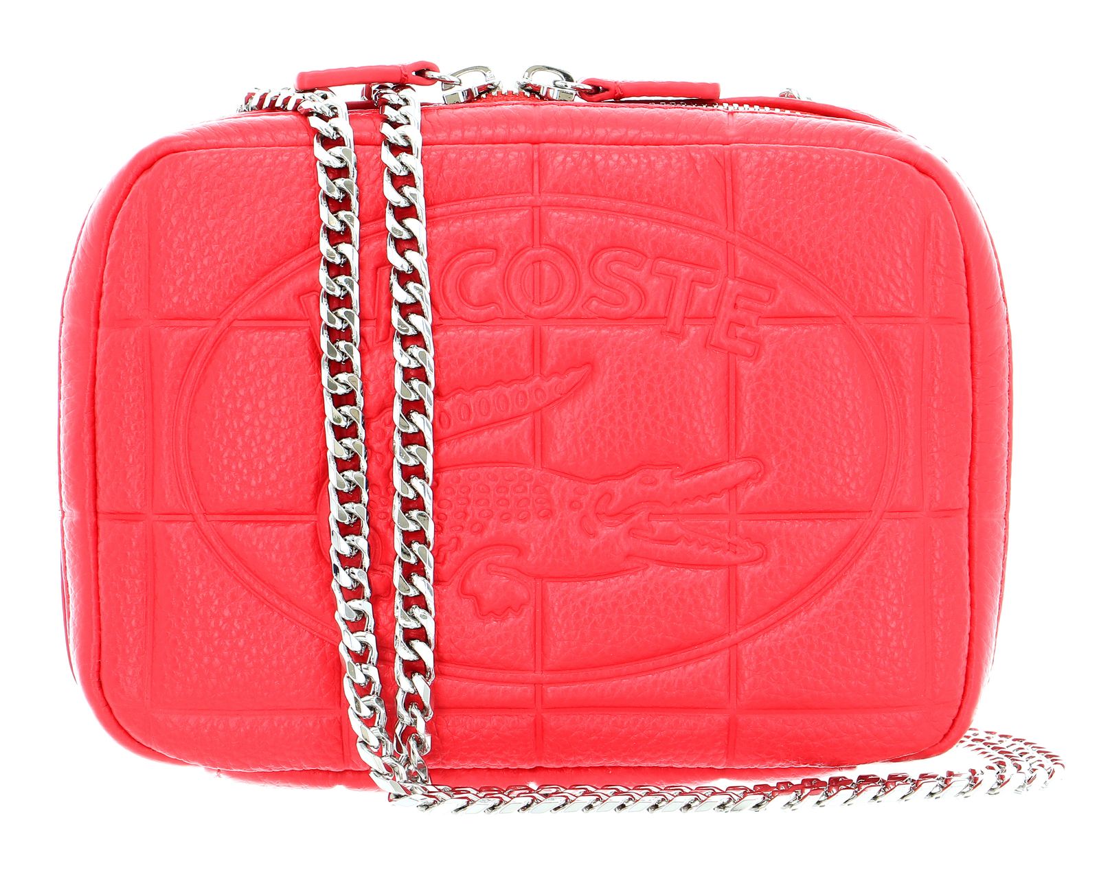 lacoste sling bag red