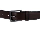 Calvin Klein 3.0 Brogue Bombed Belt W95 Dark Brown