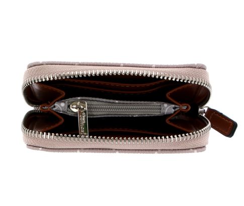 Small Zip Around Wallet Taupe Small Zip Around Wallet Taupe