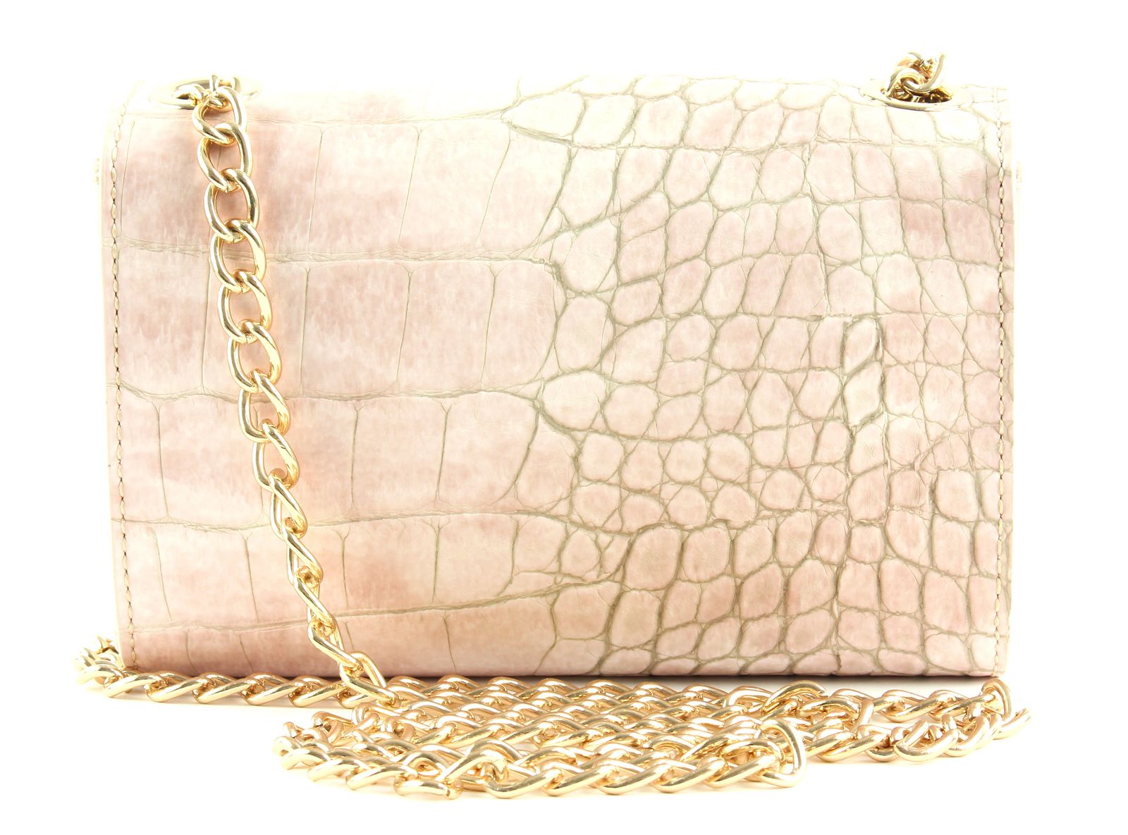 Audrey Embossed Leather Evening Bag