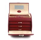 WINDROSE Merino Jewelry Box Round Red