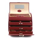 WINDROSE Merino Jewelry Box Round Red
