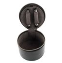 WINDROSE Nappa Jewelry Box Round Black WINDROSE Nappa Jewelry Box Round Black