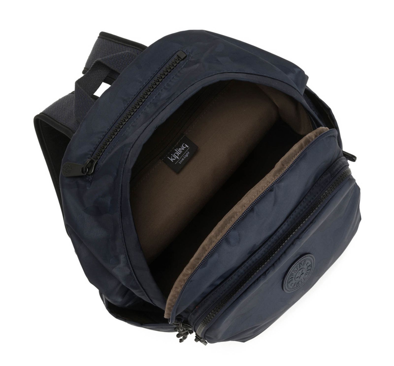 kipling Delia Backpack M Satin Camo Blue Buy bags, purses & accessories online modeherz