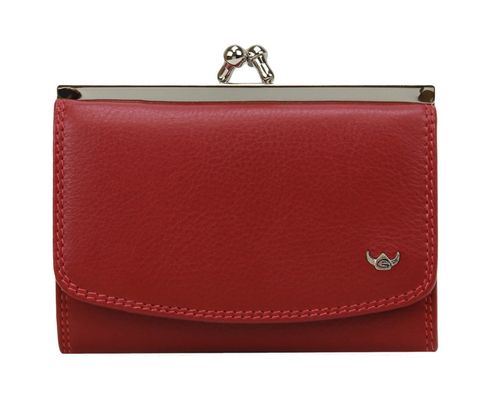 Golden Head Polo French Coin Purse Wallet Red