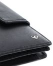 Golden Head Polo RFID Protect Billfold Coin Wallet with Snap Closure Black