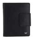 Golden Head Polo RFID Protect Billfold Coin Wallet with Snap Closure Black