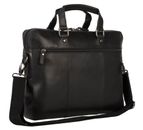 LEONHARD HEYDEN Dakota Zipped Briefcase 1 Compartment Black LEONHARD HEYDEN Dakota Zipped Briefcase 1 Compartment Black