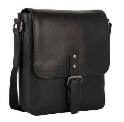 LEONHARD HEYDEN Dakota Messenger Bag S Black