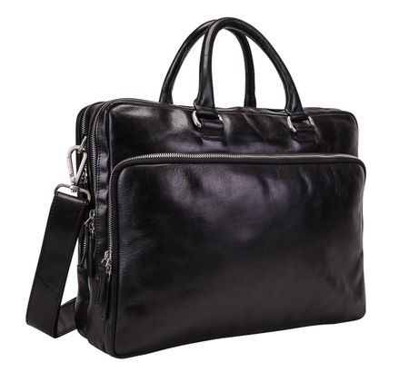 LEONHARD HEYDEN Cambridge Briefcase 2 Compartments L Black