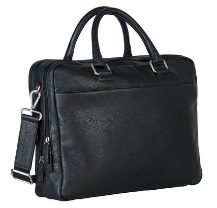 LEONHARD HEYDEN Berlin Zipped Briefcase 2 Compartments Black