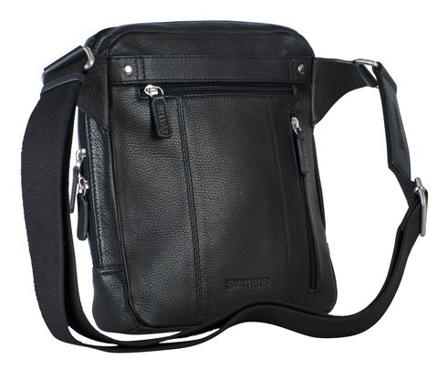 LEONHARD HEYDEN Berlin Zipped Messenger Bag M Black