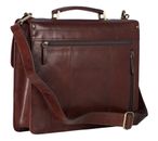 LEONHARD HEYDEN Cambridge Briefcase 1 Compartment Redbrown