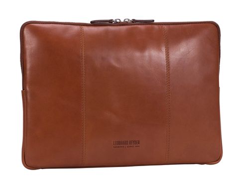 LEONHARD HEYDEN Cambridge Zipped Laptop Case S Cognac