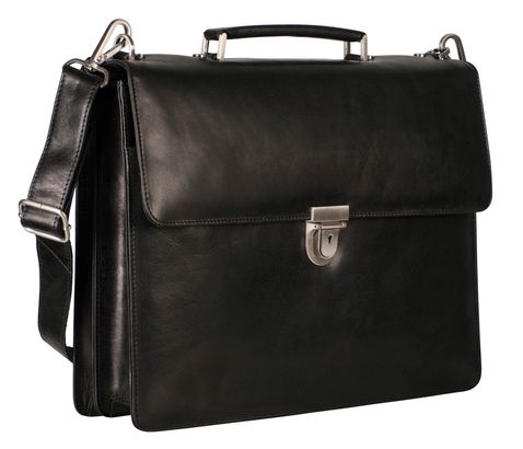 LEONHARD HEYDEN Cambridge Briefcase 2 Compartments Black