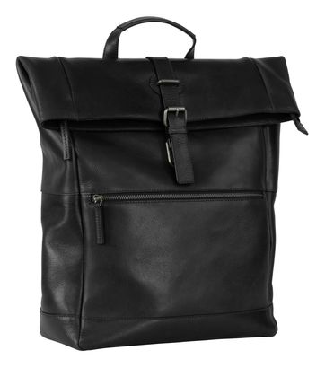 LEONHARD HEYDEN Roma Backpack Rolltop Black LEONHARD HEYDEN Roma Backpack Rolltop Black