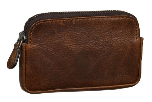 LEONHARD HEYDEN Roma Key Pouch Dark Brown