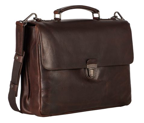 LEONHARD HEYDEN Roma Briefcase 2 Compartments Brown