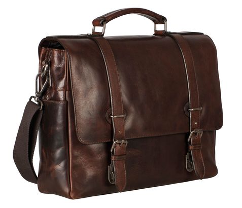 LEONHARD HEYDEN Roma Briefcase 2 Compartments Brown